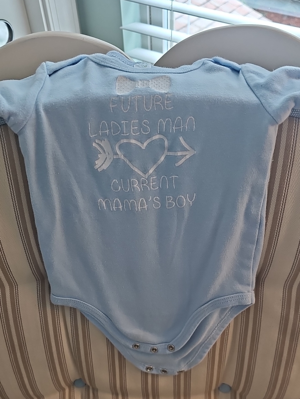 Blue Baby One-Piece Bodysuit - Future Ladies Man Design